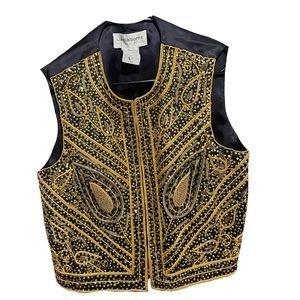 Vintage bedazzled vest